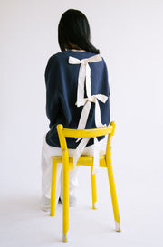 Pullover Sweatshirt with Bows in Navy