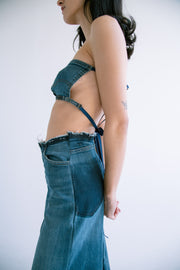 Wrap Denim Bralette Top