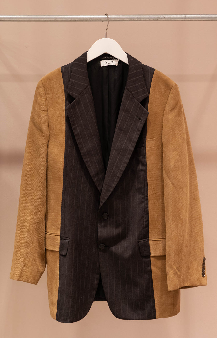 Two Tone Blazer in Brown