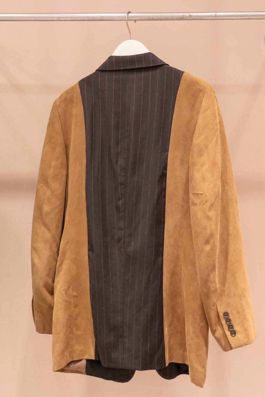 Two Tone Blazer in Brown