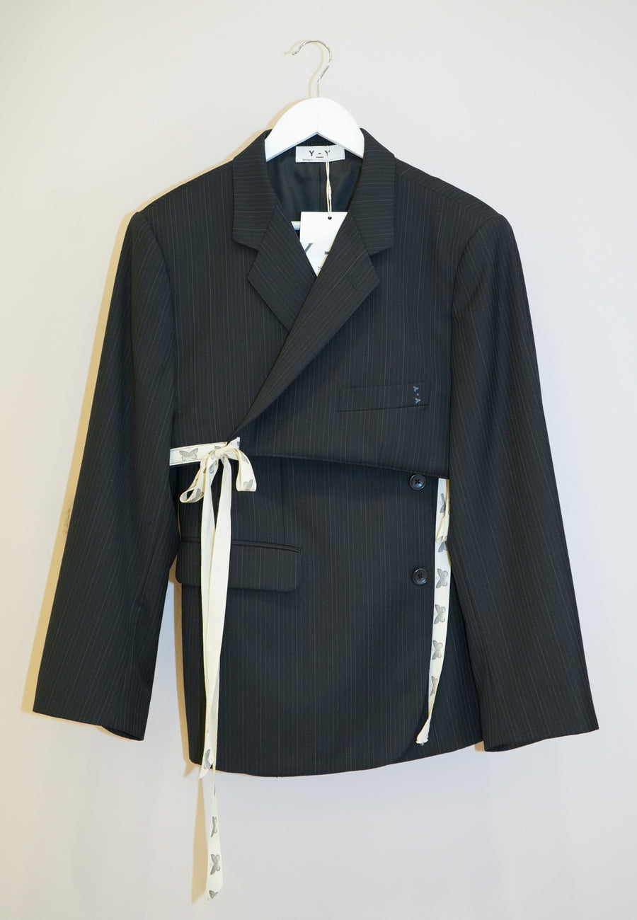 Wrap Crop Blazer Set