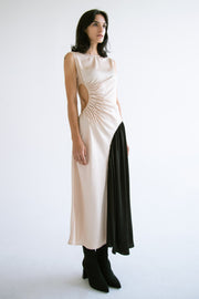 Waist Cut-Out Dress in Cream