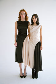 Waist Cut-Out Dress in Cream