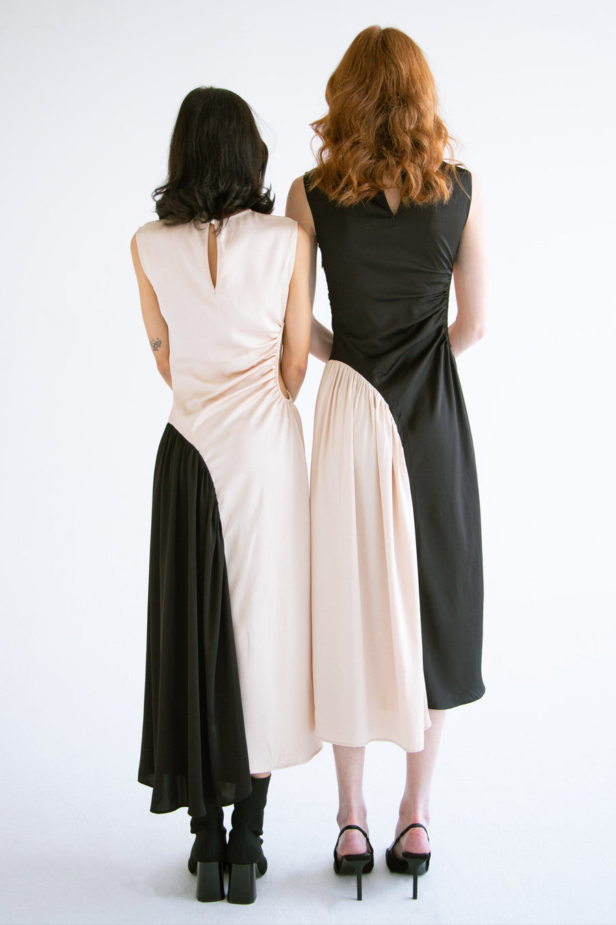 Waist Cut-Out Dress in Cream
