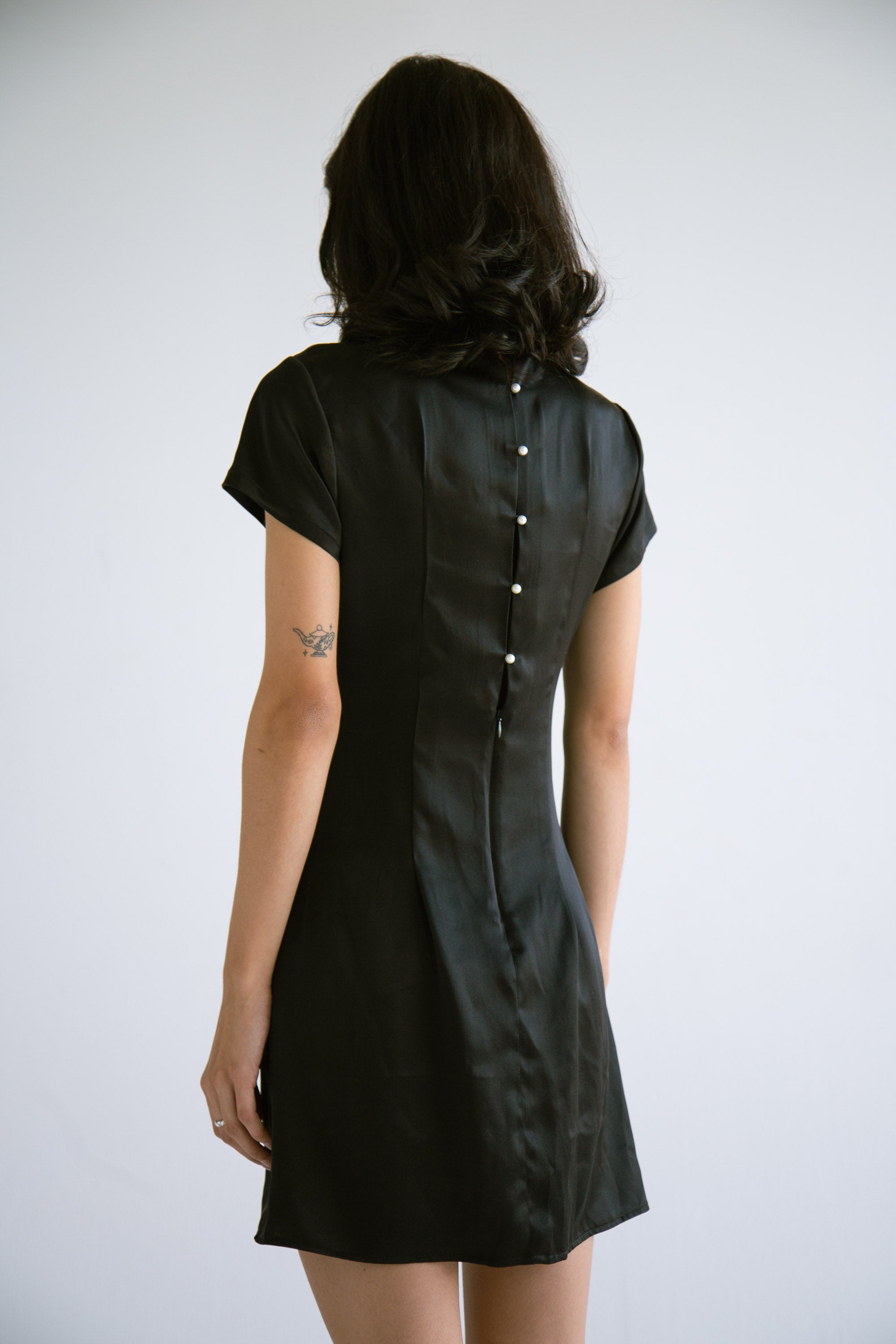 Silk Dress With Pearl