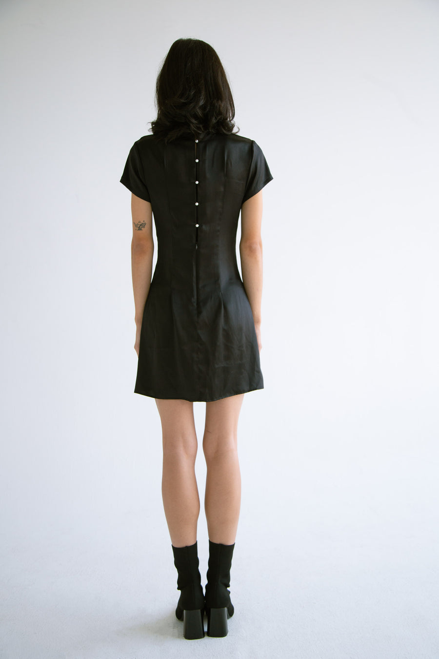 Silk Dress With Pearl