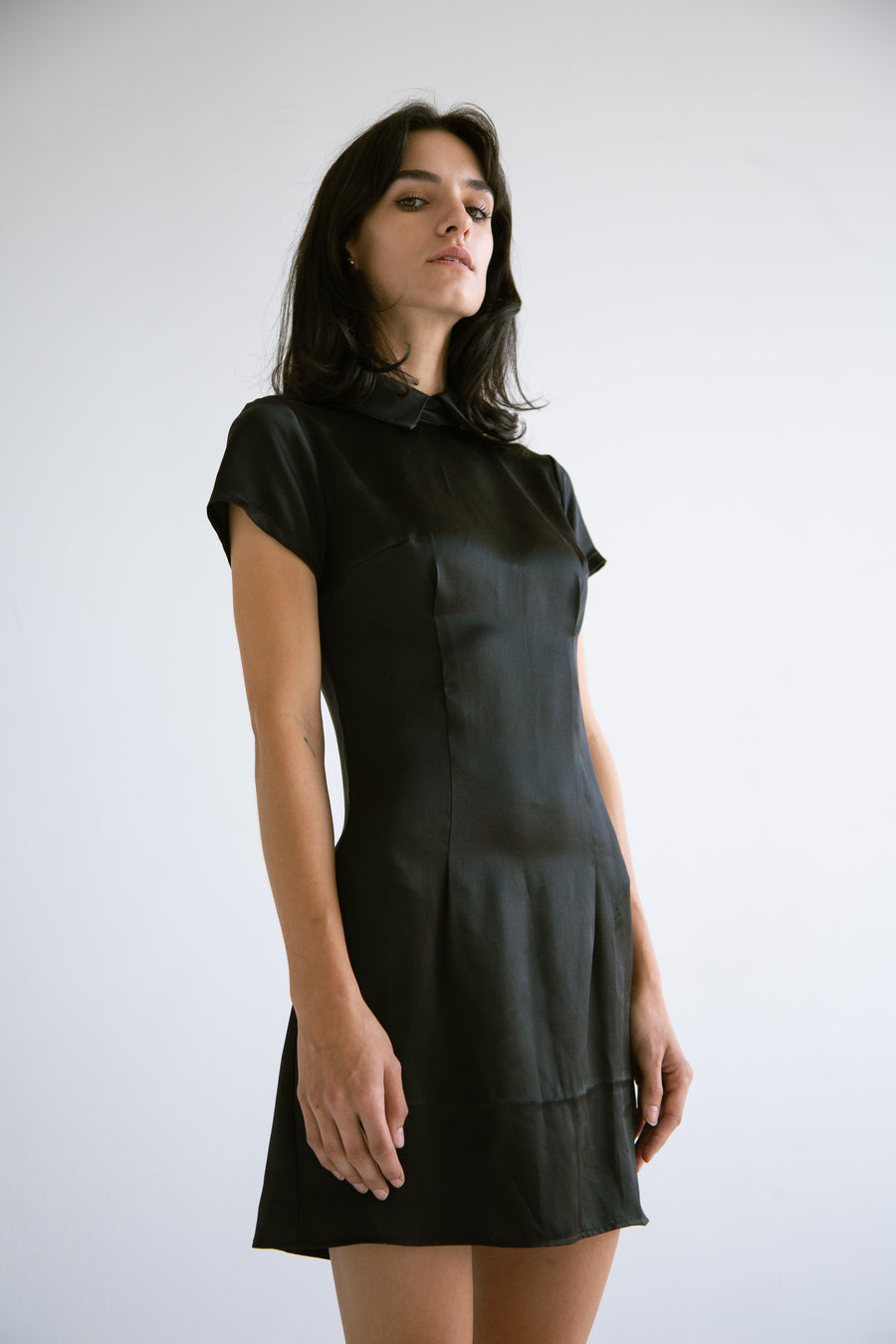 Silk Dress With Pearl