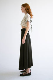 Silk Flared Full Skirt