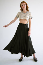Silk Flared Full Skirt