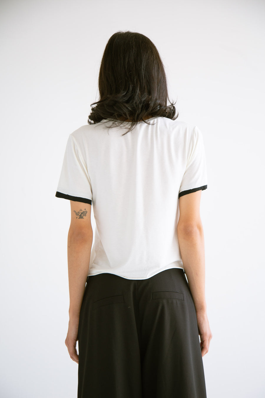 Contrast T-Shirt in White