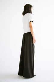 Pleated Wide Leg Pant in Black