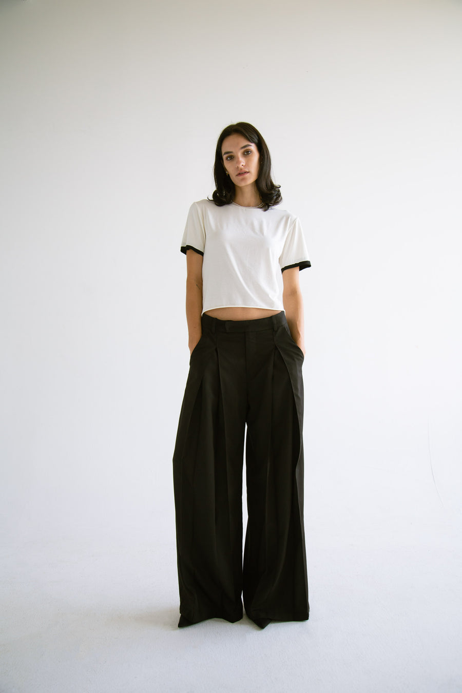 Contrast T-Shirt in White