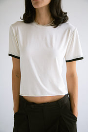 Contrast T-Shirt in White