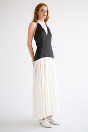 Halter Pleated Dress
