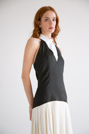 Halter Pleated Dress