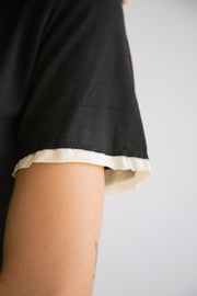 Contrast T-Shirt in Black