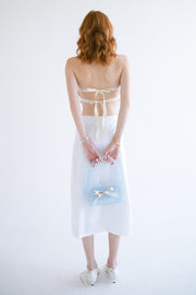 Shirt Collar Skirt in White