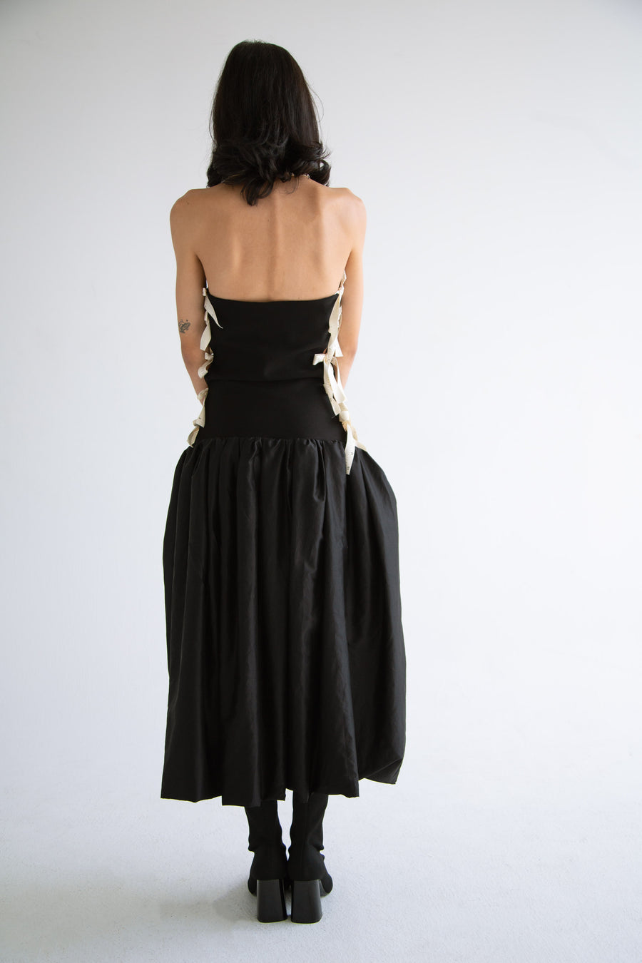 Side Bows Cut-Out Dress