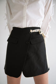 Wrap Blazer Skirt with Cat Ribbon