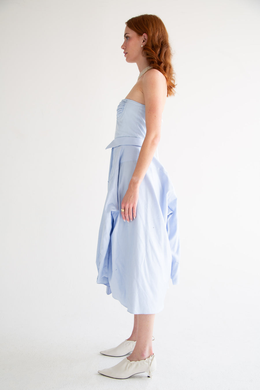 Corset Shirt Dress Denim