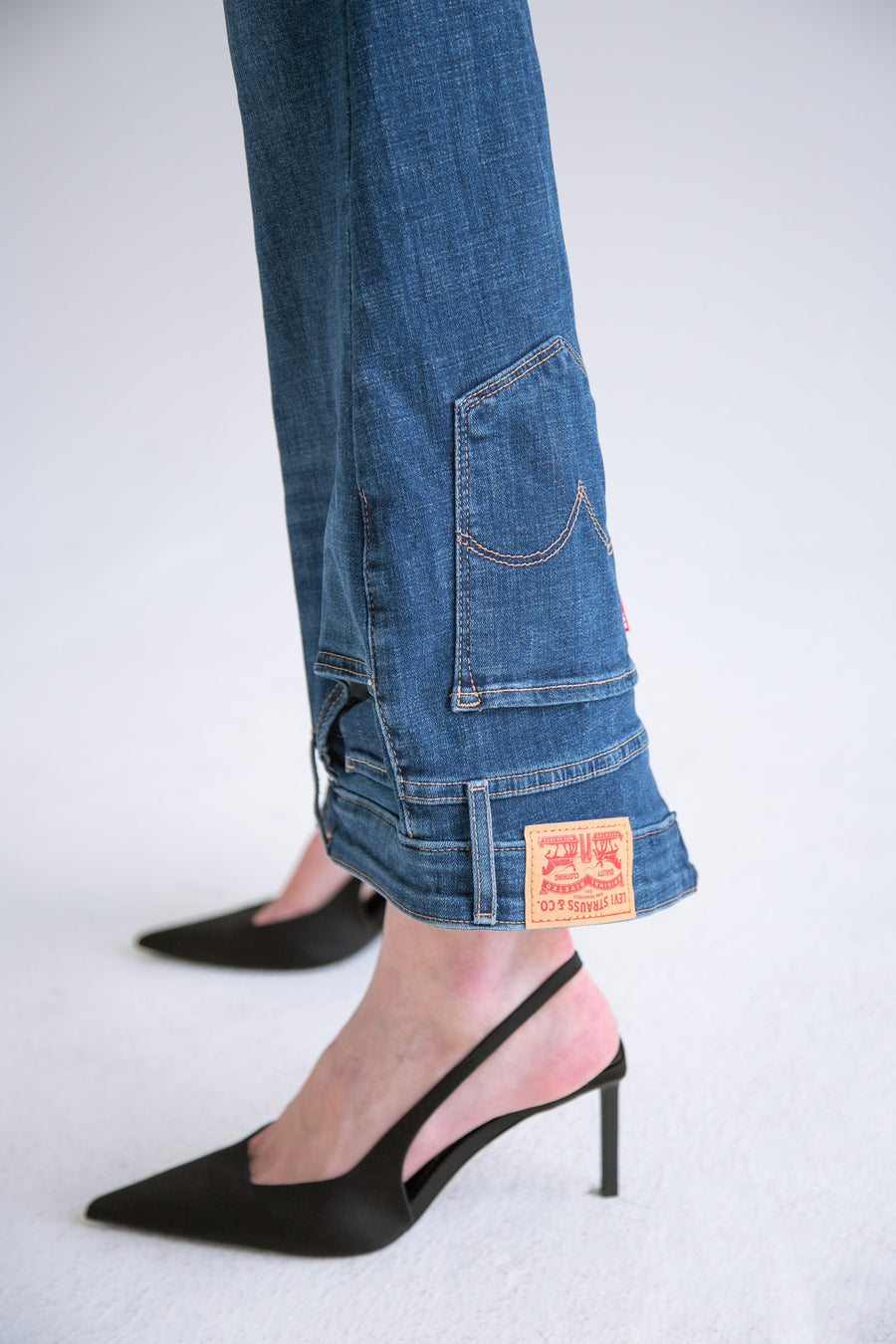 Upside Down Jean Light Wash