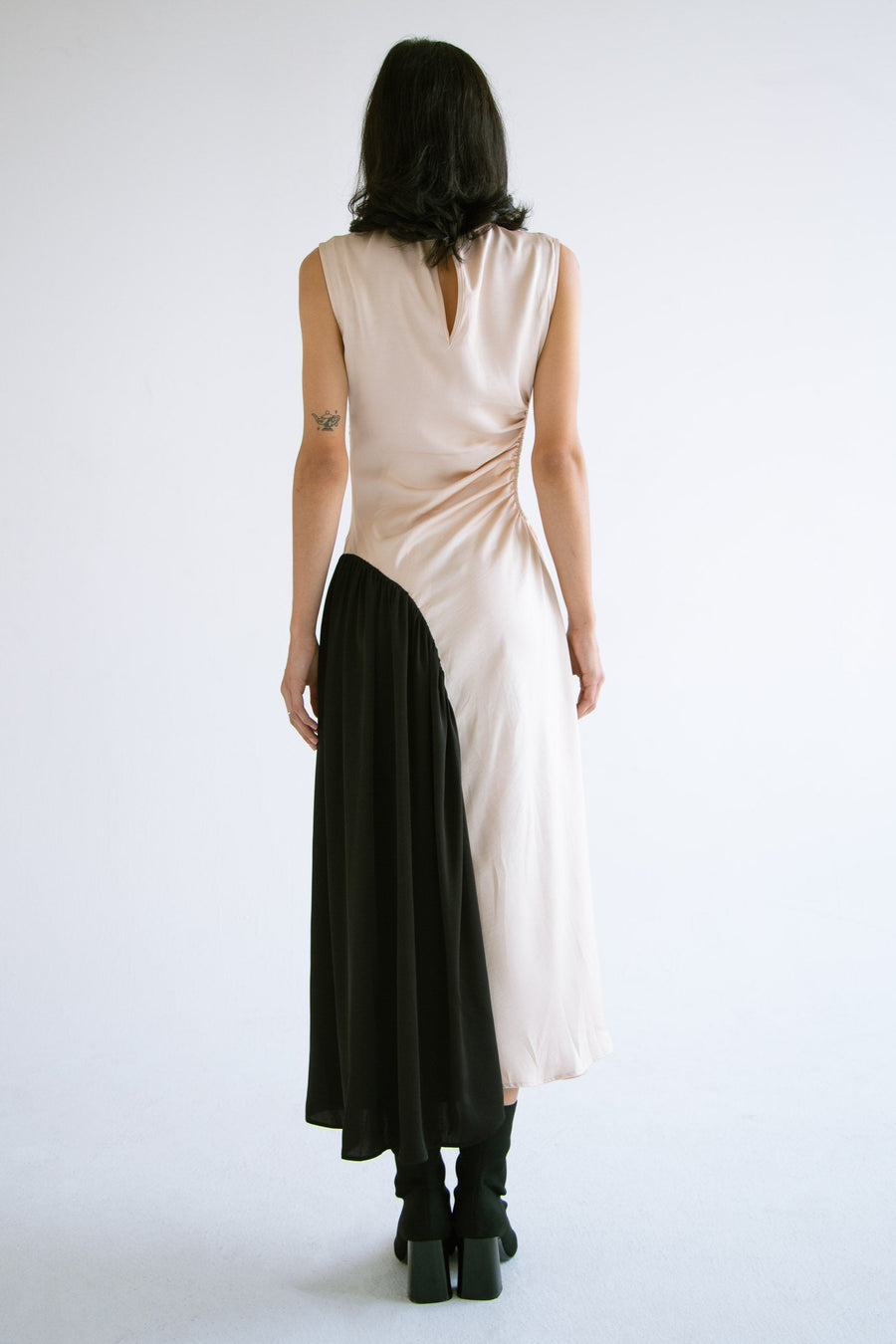 Waist Cut-Out Dress in Cream