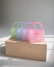 Beaded Buckle Bag in Green