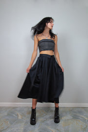 Custom order Wrap Shirt Skirt in Black