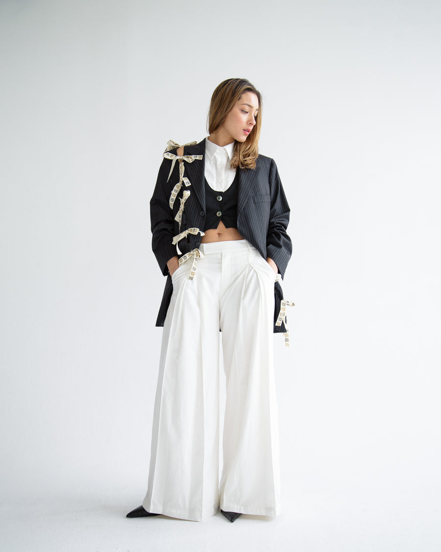 Made To Order Diagonal Cut-Out Blazer