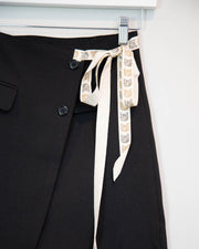 Wrap Blazer Skirt with Cat Ribbon
