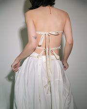 Wrap Shirt Skirt in White
