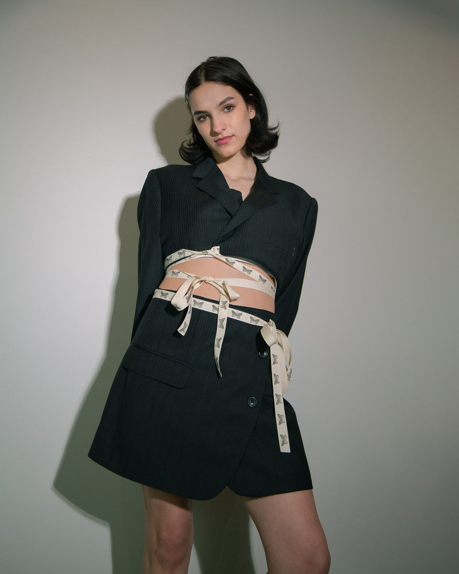 Wrap Crop Blazer Set