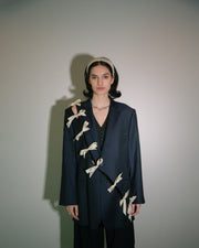 Made To Order Diagonal Cut-Out Blazer