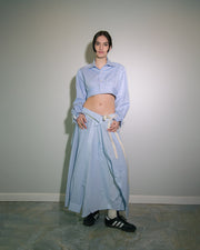 Crop Button-Up Shirt