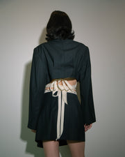 Wrap Crop Blazer Set