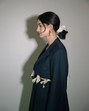 Middle Cut-Out Blazer in Navy