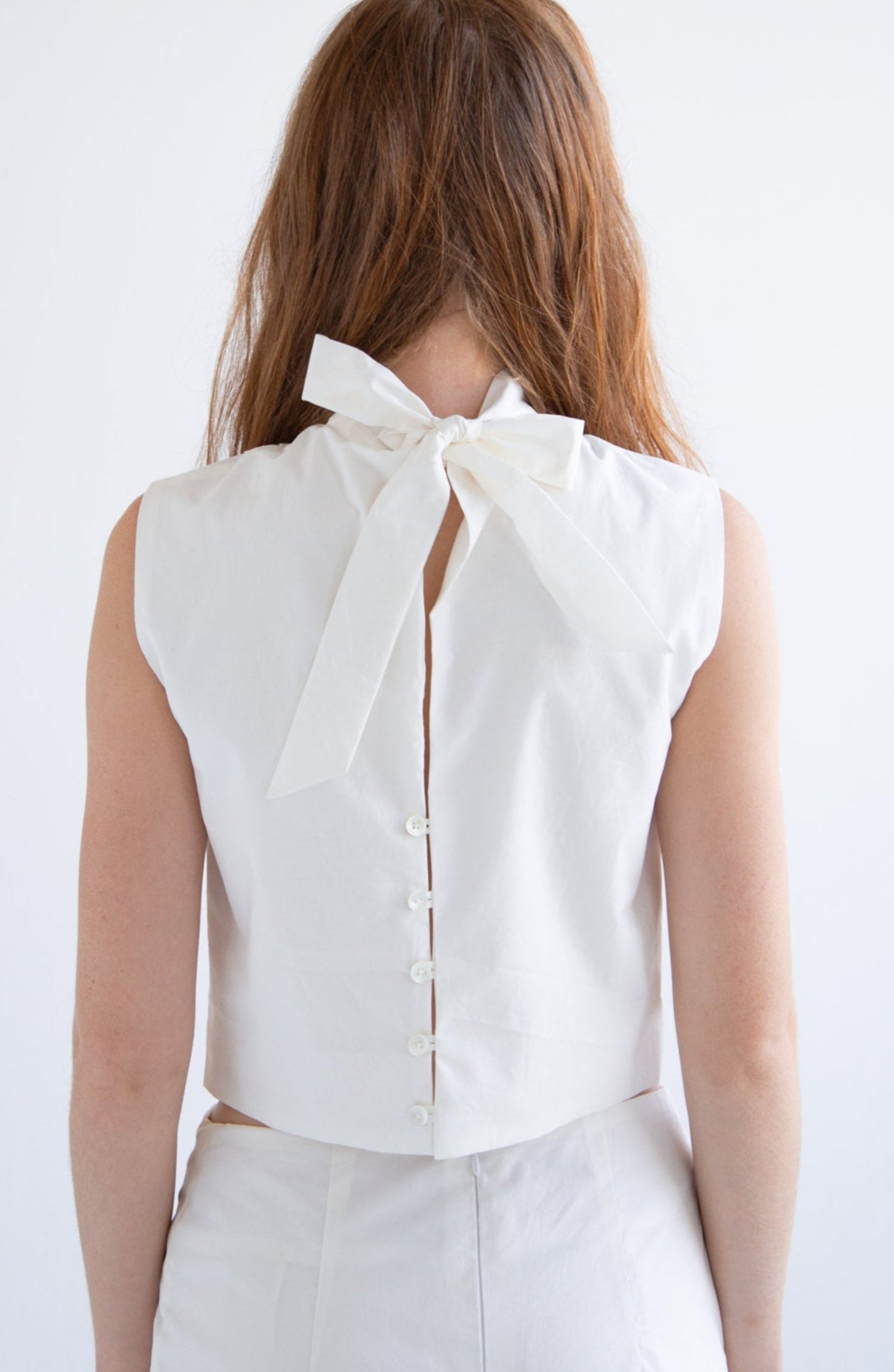 Pleated Sleeveless Top