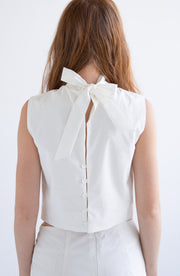 Pleated Sleeveless Top