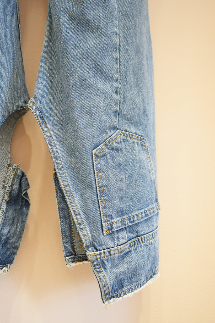 Upside Down Jean Light Wash