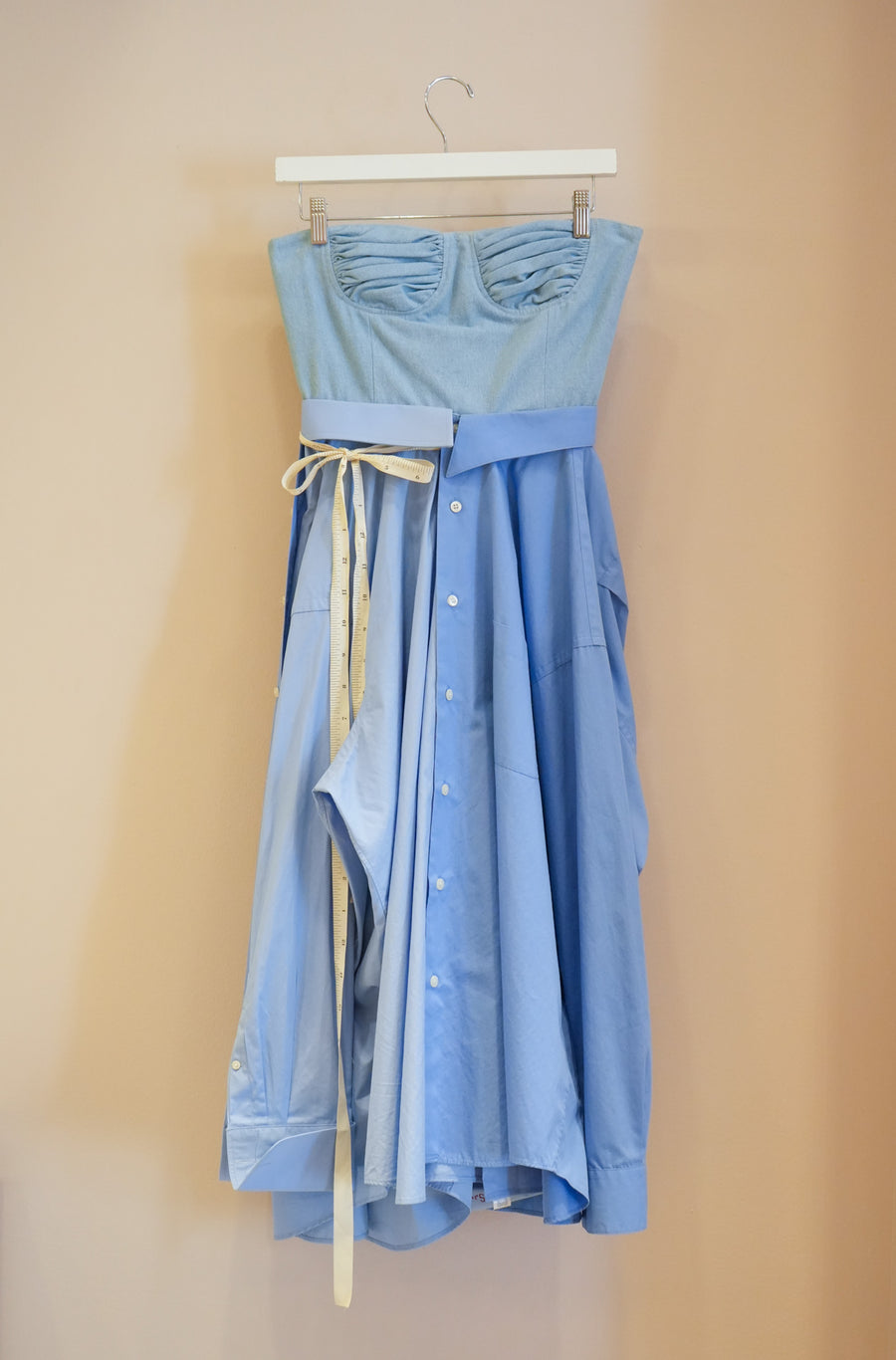 Corset Shirt Dress Denim