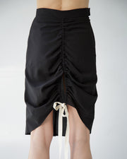 Gathered Pencil Skirt