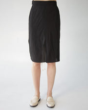 Gathered Pencil Skirt