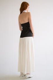 Halter Pleated Dress