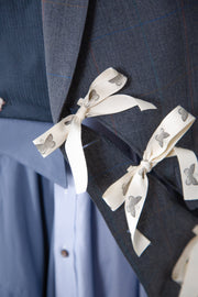 Diagonal Cut-Out Blazer Gray