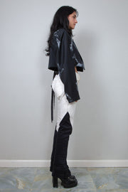 Upside Down Jean in Black & White