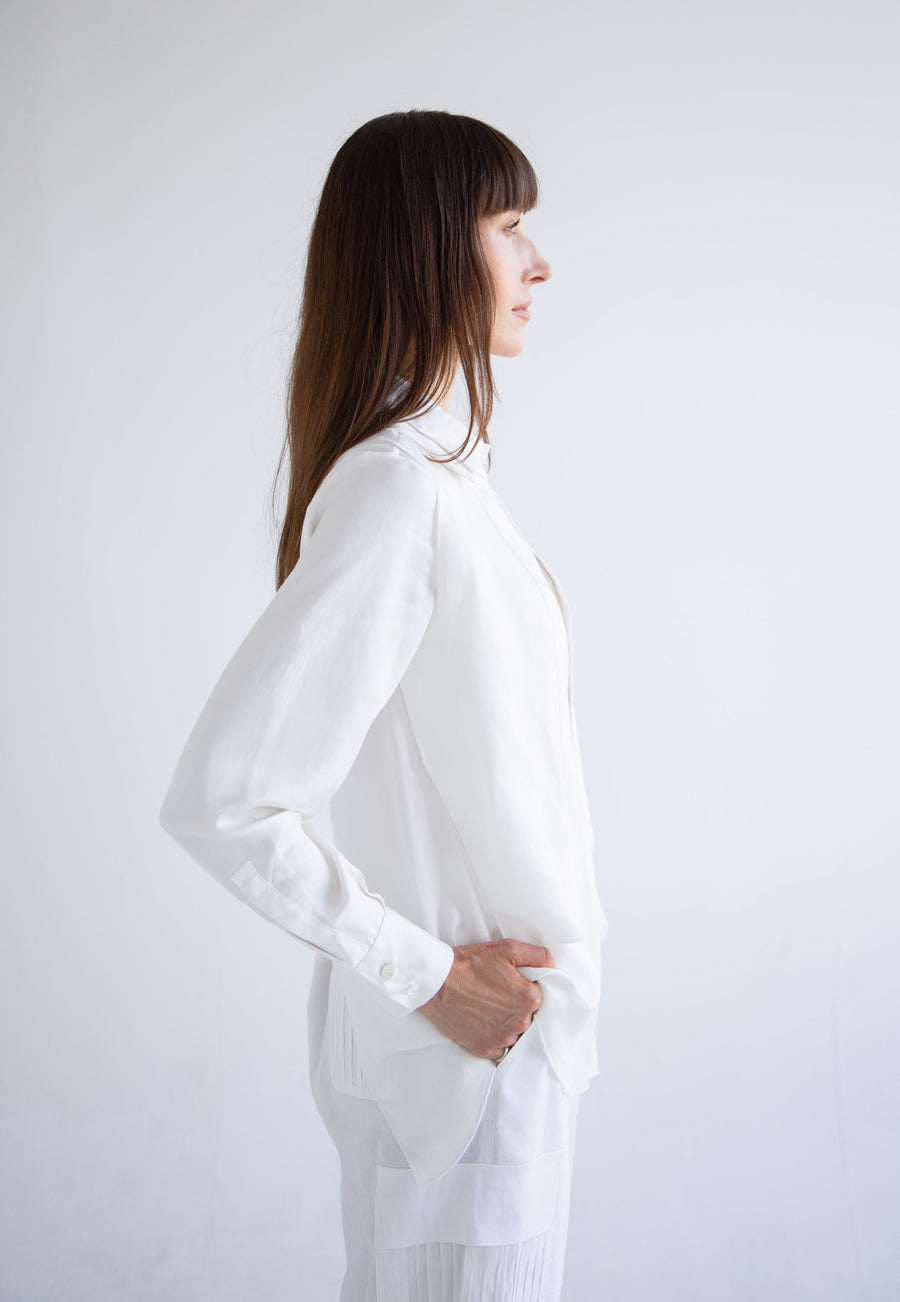 Layered Shirt in White