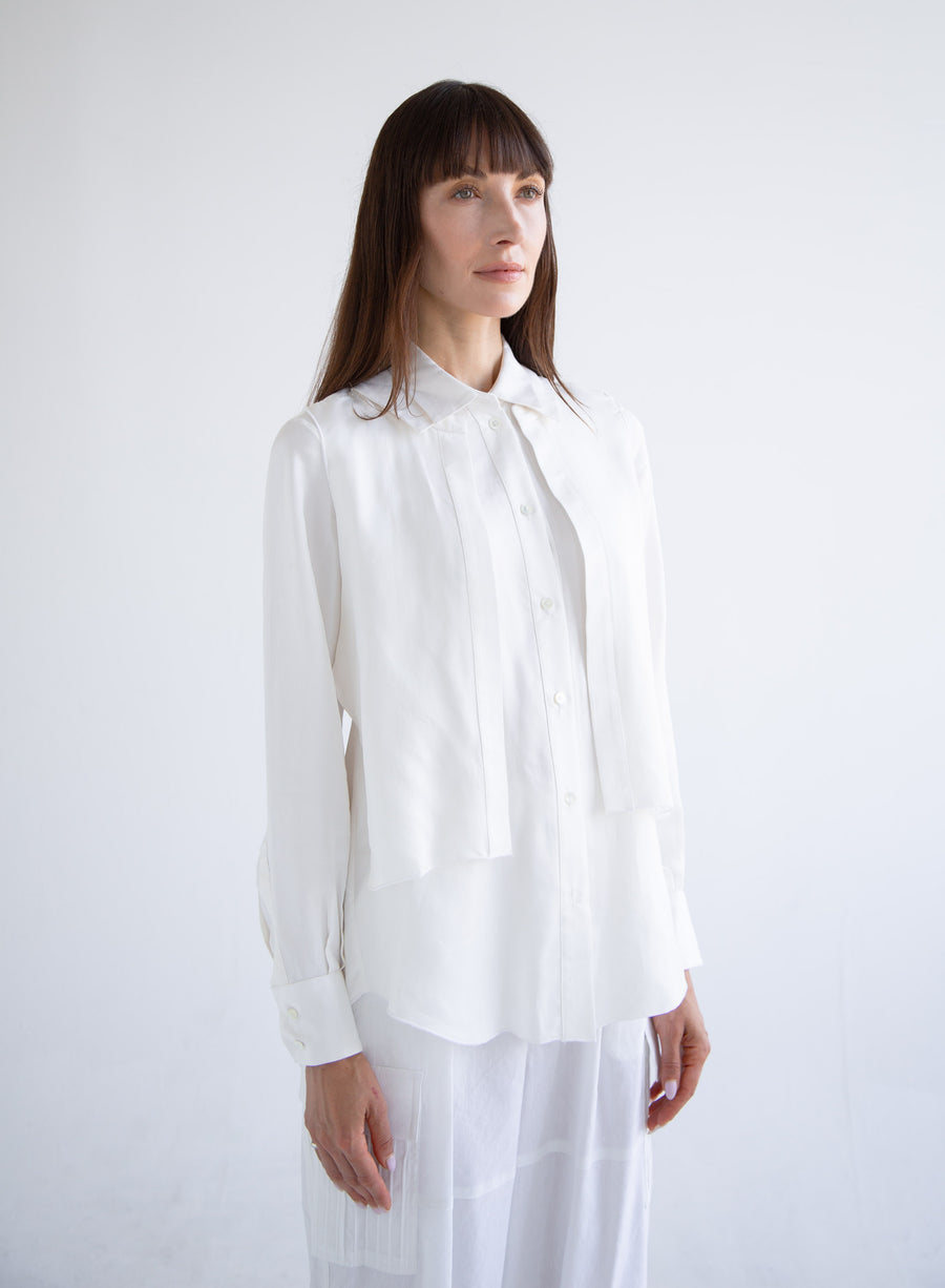 Layered Shirt in White