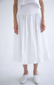 Patchwork Skirt in White