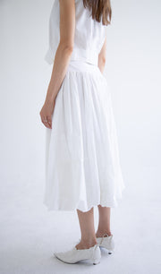 Patchwork Skirt in White