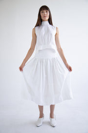 Patchwork Skirt in White